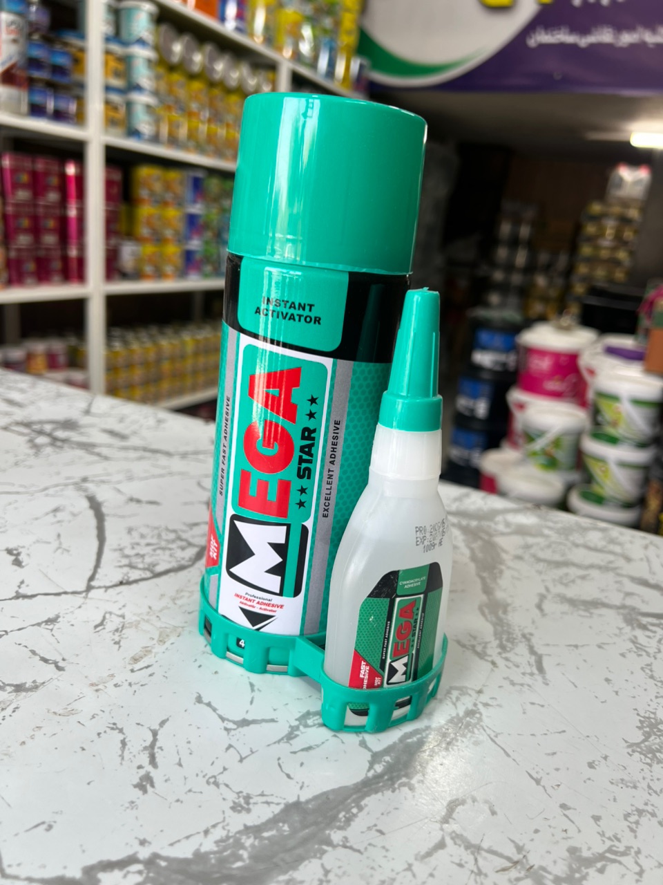 چسب 123 مگا سبز 400میل ژل 100گرم